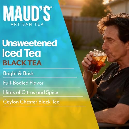 Image of Maud's Iced Black Tea Pods, 24ct, Gourmet Blended Tea | Gourmet Blended Black Tea Leaves in Single Serve Tea Pods - Compatible with Keurig Coffee Makers