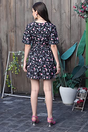 Image of Leriya Fashion Western Dresses for Women |A-Line Knee-Length Dress | Indo Western Dress for Women| Short Dress