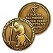 The Task Ahead Coin, I Can Do All Things, Challenge Coins, Antique Gold-Color Plated, Featuring a Kneeling Knight Templar and Philippians 4:15