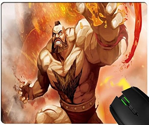 Street Fighter X Tekken Zangief Fighter Character design custom gaming mouse rectangular padded non-slip rubber quality