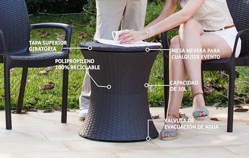 Curver Tavolo Bar Rattan Marrone - 4