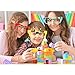 Hxezoc 12 Pcs DIY Building Bricks Glasses Building Blocks Games for Kids Creative Building Block Birthday Party Favors, Carnival Party Games Supplies