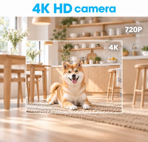 DAIFAC 4K WiFi Hidden Camera Clock, Wireless Indoor Security Spy Cameras for Home and Office, Mini Video Indoor Camera with Motion Detection, Night Vision and Remote Viewing Nanny Cam - image 4