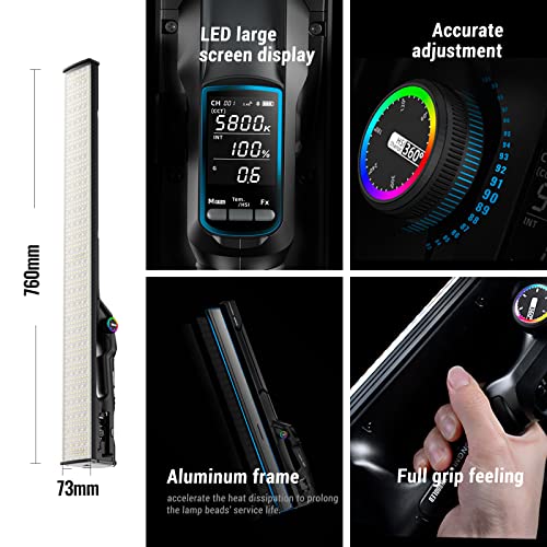 Image of YONGNUO YN660LED Video Light RGB Handheld Light Wand Stick 45W 2000-9900K Adjustable Photography Light