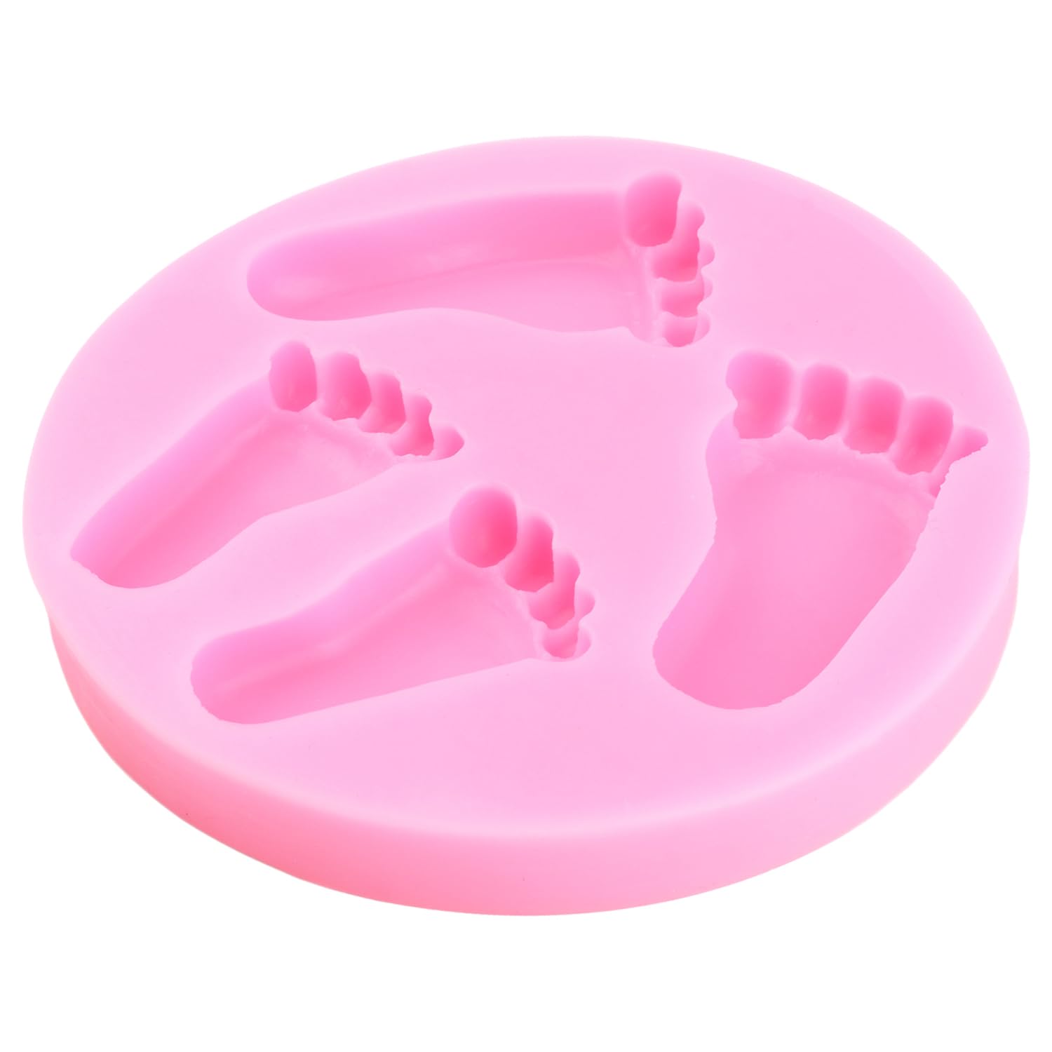 XMOLDNMS 3D Baby Voet Fondant Mould Baby Voetafdruk Siliconen Mal Voor Baby Douche Cake Decoratie Chocolade Cupcake Topper Snoep Polymeer Klei Gom Pasta