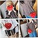 Imagen de SHOWERORO Bolso Bandolera Corazón con Lazo Rojo Bolsa Cruzada Sencilla y Elegante para Mujer Bolso de Hombro de Moda Versátil para Uso Diario