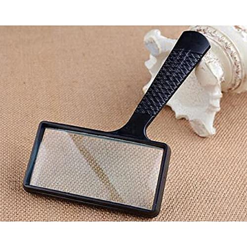 2025 5X Rectangle Page Magnifier for Reading, Kids Magnifying Glass with Portable Handle, Handheld Large Magnifying Glass for Seniors Reading, Inspection, Coins, Jewelry, Kids Exploring Map (1)