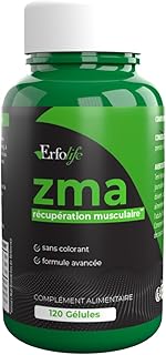 Complément Alimentaire Récupération Musculaire ZMA - Formule Avancée Avec Zinc, Magnesium & Vitamine B6 - Idéal Pour Le Sport - Sans Colorants - Vegan - Cure 60 Jours - 120 Gélules