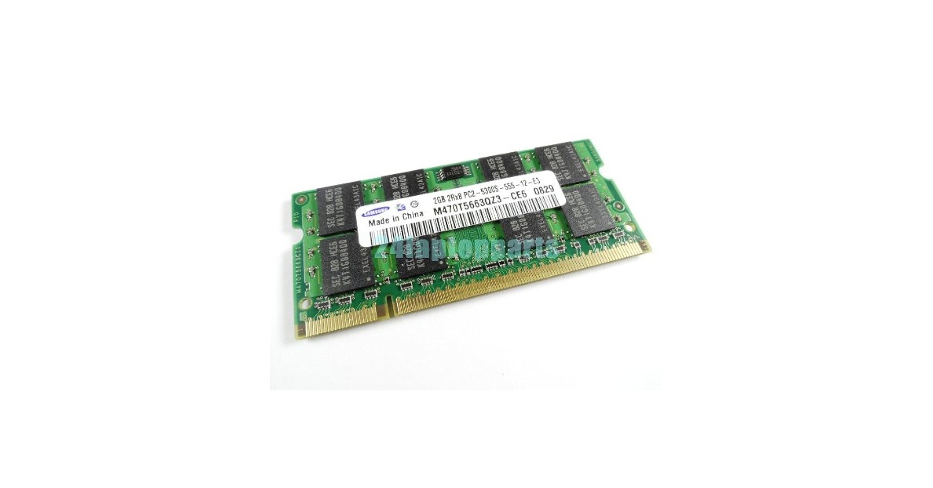Samsung純正 ノートパソコン用DDR2メモリー 667Mhz SO-DIMM PC2-5300S (M470T5663QZ3-CE6) Samsung M470T5663QZ3-CE6 2GB DDR2 PC2-5300S 667MHz SO-DIMM