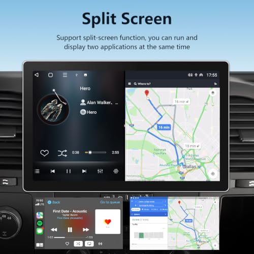 Image of AWESAFE 11.5 Inch Car Radio Stereo for Chevy Silverado Tahoe Equinox GMC Sierra Yukon 2007-2013 with CarPlay & Android Auto