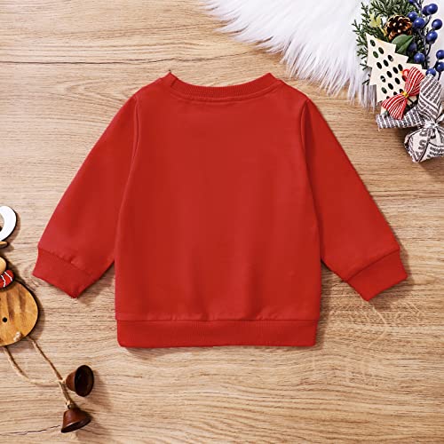 Toddler Boys Girls Christmas Sweatshirt Pullover Baby Crewneck Long Sleeve Xmas Shirts Letter Sweater3
