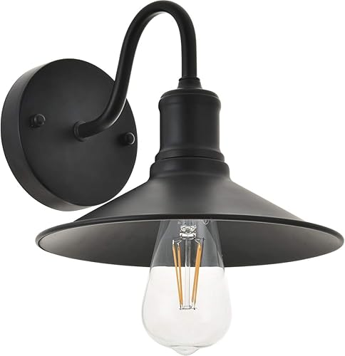 Miniatura 4 de Etude - Aplique de pared de metal de mediados de siglo con 1 luz, color negro