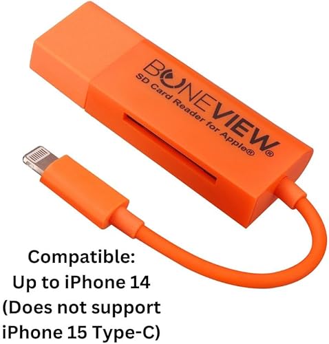 Miniatura 2 de Visor de cámara Trail para iPhone, lector de tarjetas de memoria SD con cable reproduce video y foto en todos los últimos modelos de Apple iOS iPad