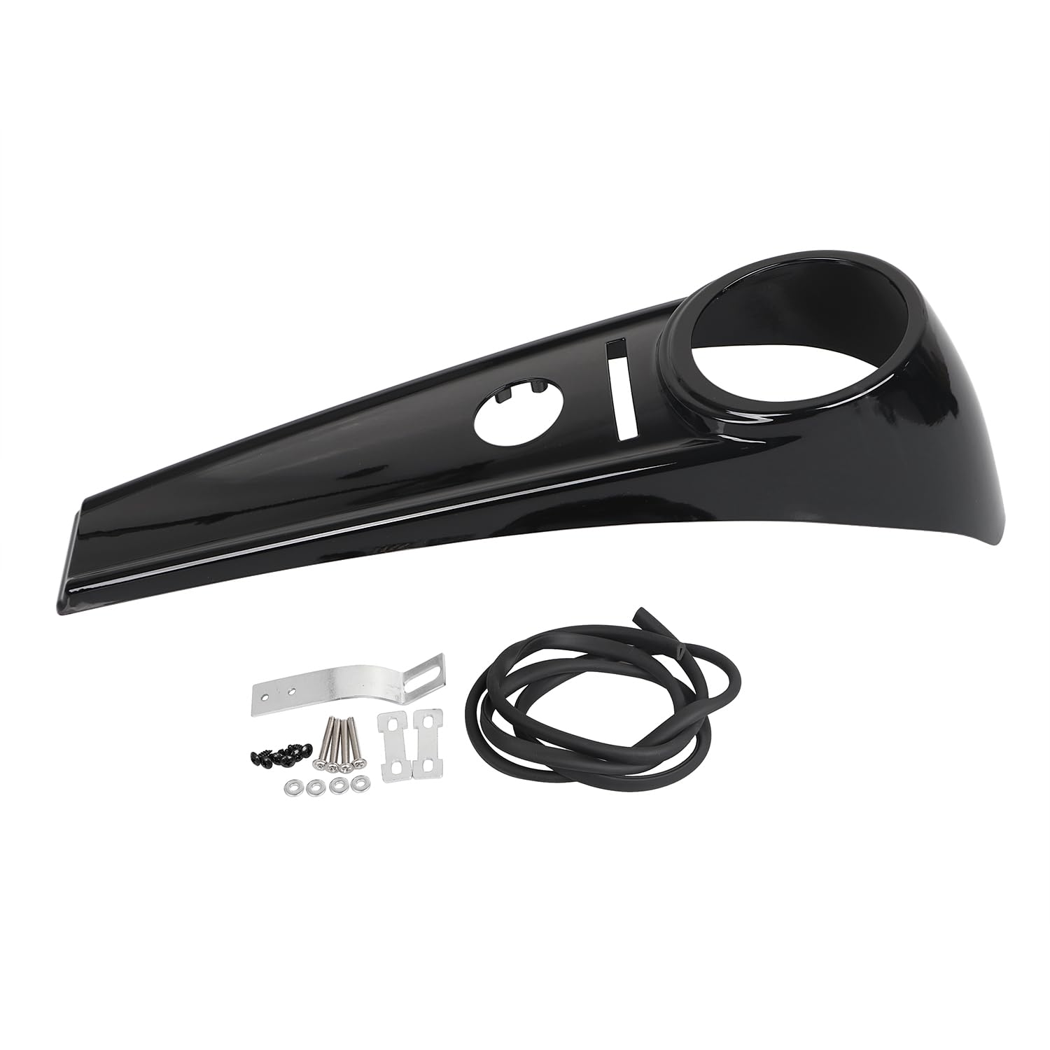 Couvercle de réservoir de carburant de tableau de bord de moto ABS Harley Road King flhr stretch Panel 2008-2022, noir brillant