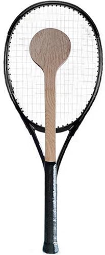 Miniatura 3 de Ayuda funcional del entrenamiento del puntero del tenis, raqueta de madera de la cuchara para el punto dulce, oscilación