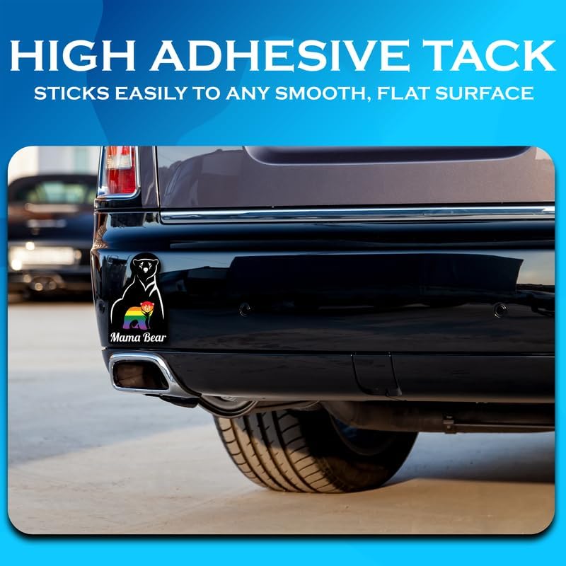 Miniatura 4 de Calcomanía de arcoíris Mama Bear – Fun Proud LGBTQ Pride Igualdad Rainbow Sticker – Paquete de 2 calcomanías de vinilo de alta calidad | 5 pulgadas