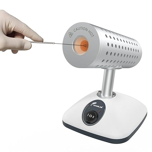 JOANLAB Esterilizador infrarrojo de laboratorio para inoculación de bucle, esterilizador de anillo de vacunación, uso de laboratorio, 110v (DS-900)