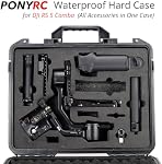 Hard Case for DJI RS 5 Combo, Waterproof & Impact-Resistant Travel Carrying Case for DJI RS 5 Gimbal Stabilizer and Accessories