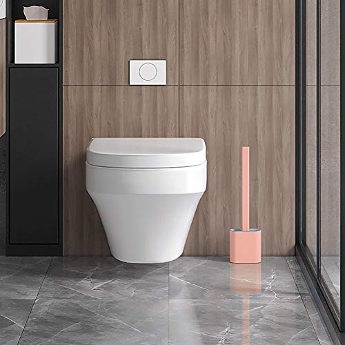Ibergrif - Toiletborstelhouder, badkamer toiletborstelset, WC Flex borstel met houder, siliconen, roze, eenheidsmaat… - Image 3