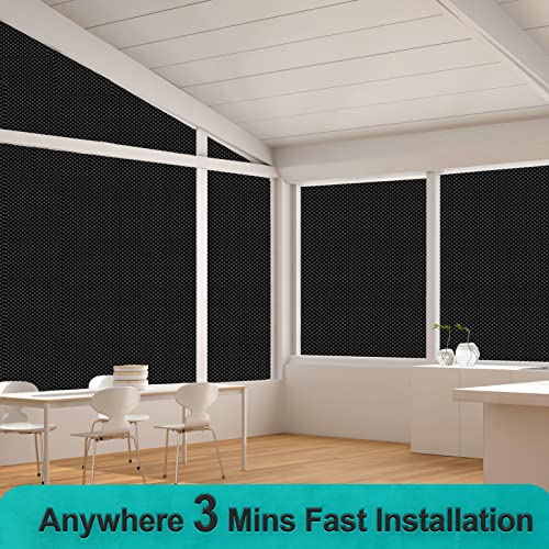Black Out Blinds For Window 100% Blackout Portable 118" X 57" Blackout Fabric Temporary Blackout Shades For Windows Travel Blackout Curtains Sun Blocking Shades For Baby Nursery Bedroom Office Home #TOP3