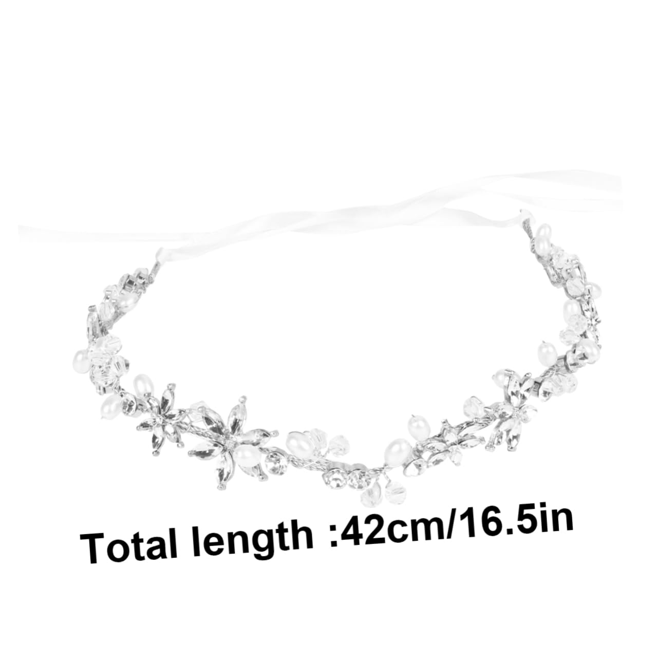 3 fasce per capelli con perle e strass, per capelli con foglie di vite, per da sposa, per con perline, per in lega per sposa mosaico