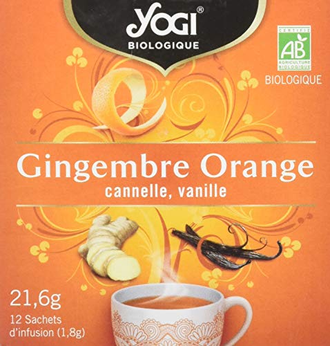  Yogi Biologique Gingembre Orange, Infusion 100...
