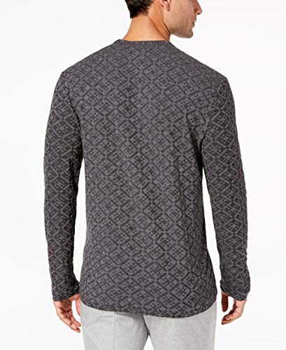 Tasso Elba Mens Medallion Knit Pullover Sweater Gray XXL2