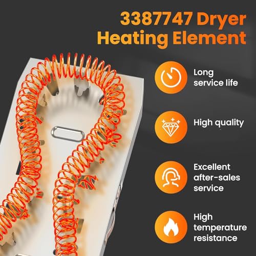 Kit de résistance WP3387747 : chauffage durable et homogène pour sèche-linge - 7