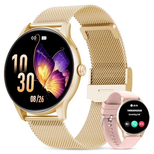 taopodo Smart Watches for Women, 1.39' HD Health Fitness Tracker with Bluetooth Calling (Answer/Make Calls), 120+ Sports Modes, Timer, IP68 Waterproof Watch for Android/iPhone