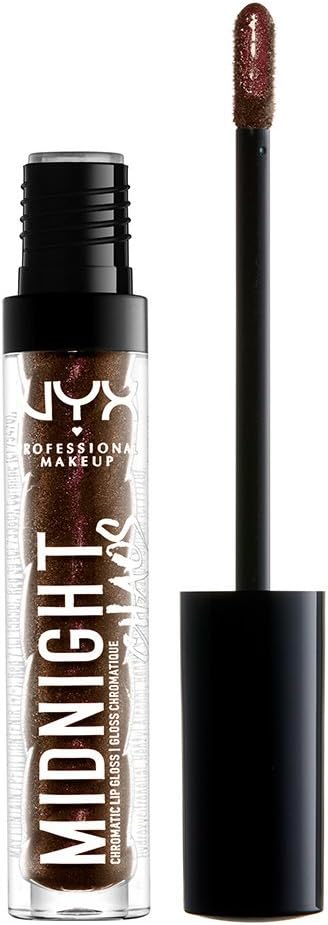 NYX PROFESSIONAL MAKEUP Midnight Chaos Lip Gloss, Dark Dimension, 0.08 Ounce