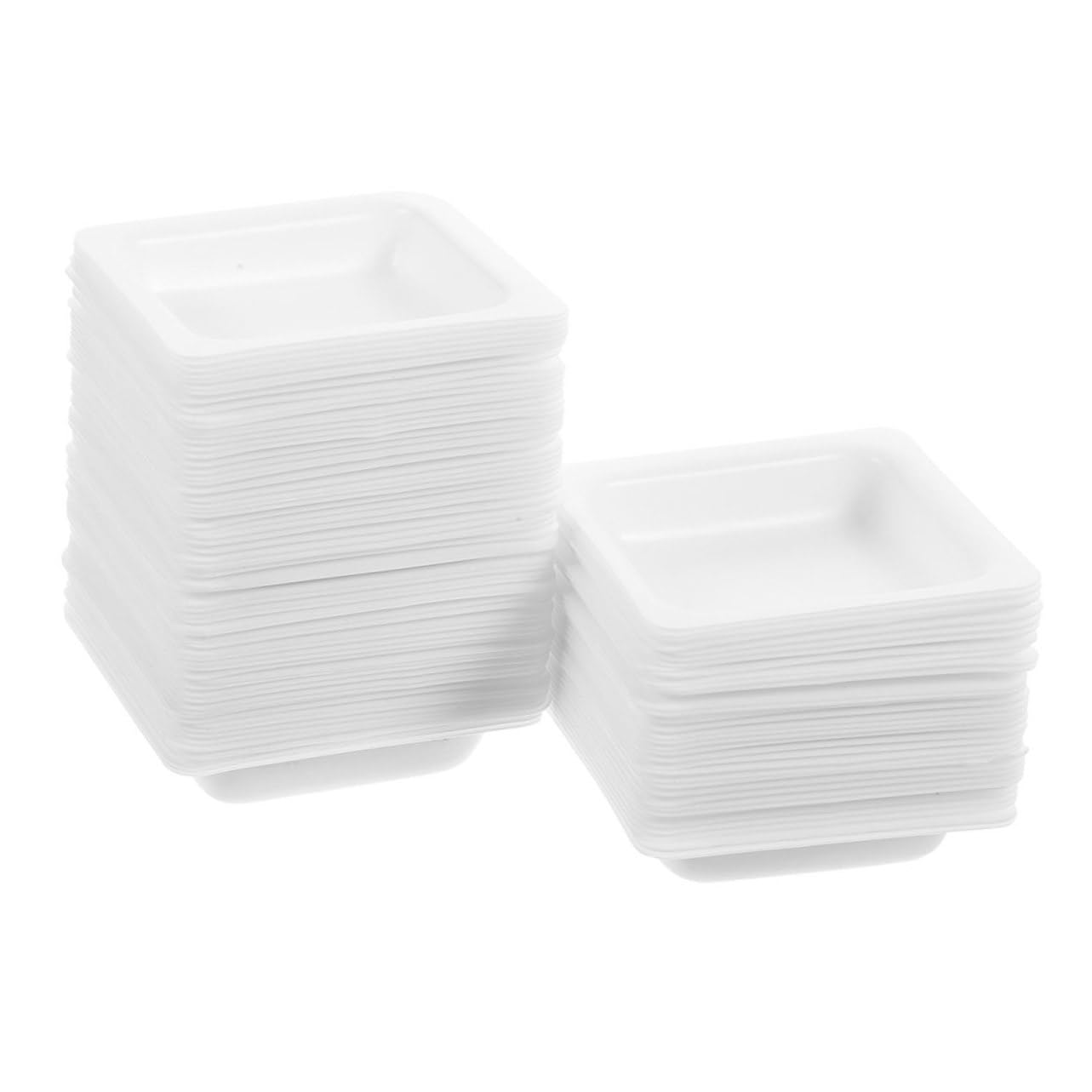MUCKLILY Chemistry Weighing Pans Set of 50 Lab Equipment Small Weighing Trays for