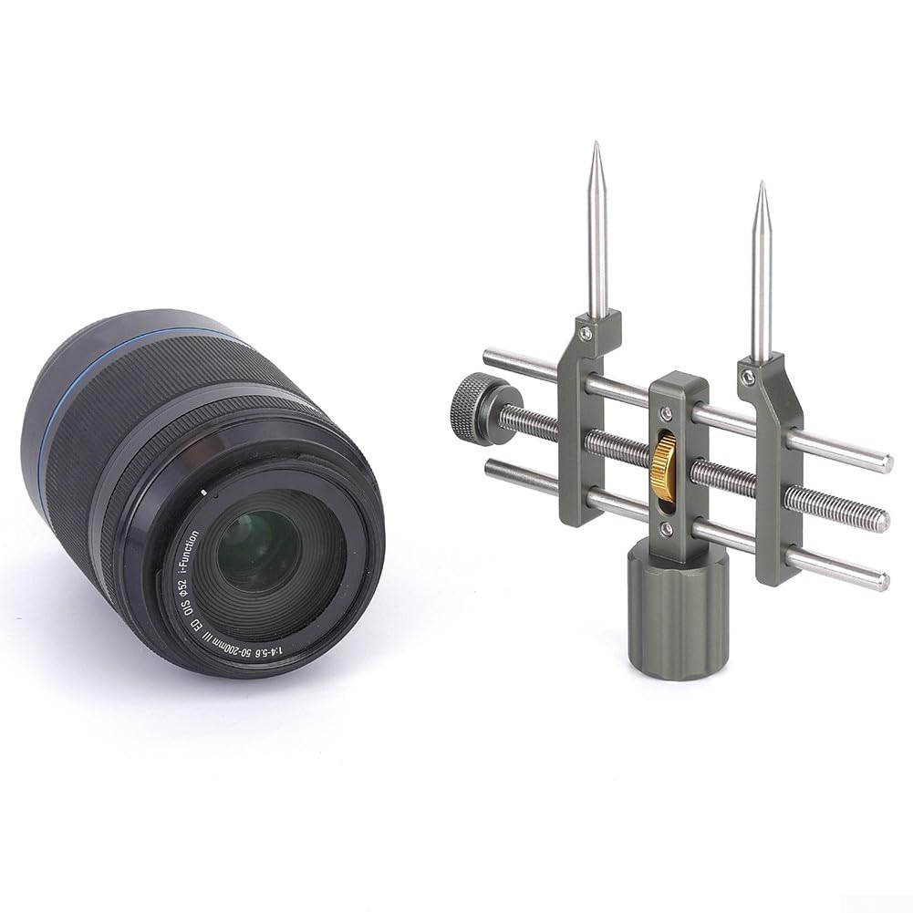 Outil de réparation d'objectif d'appareil photo réglable avec boutons de réglage de largeur rapide, matériaux en acier inoxydable et alliage d'aluminium