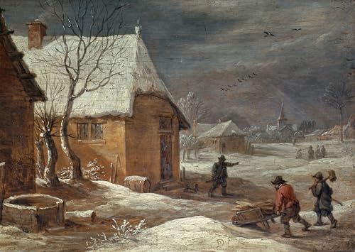 Impression d'art L'hiver de David Teniers le Jeune, l'affiche murale idéale pour offrir aux initiés