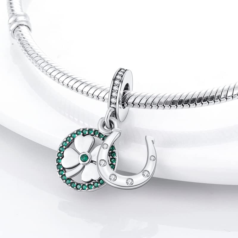 Charm Anhänger Damen 925 Sterling Silber für Armband Charms Beads passend für Pandora Armband und Halskette, Kompatibel mit Europäischen Armbänder für Frauen Mädchen B1