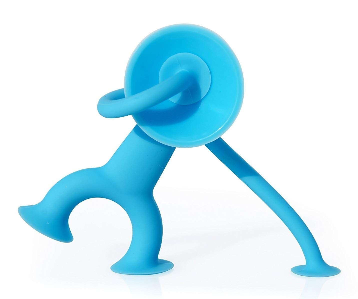 MOLUK OOGI Blue, Extensible Toy with Suction Cups | Silicone Travel Companion, Soft Toys for Children | Kids Toy, Elastic Fidget Fun | Encourages Creativity, Non-Toxic, 3+ years