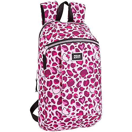 Hello Kitty Leopard Mochila Tipo Casual, Senderismo