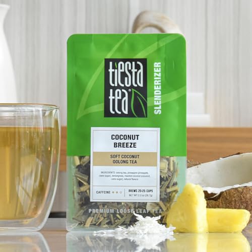 Tiesta Tea - Coconut Breeze, Loose Leaf, Soft Coconut Oolong Tea, Medium-Caffeinated Blend, Makes Hot or Iced & Up to 20-25 Cups, 2oz Resealable Pouch - image 2