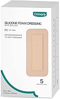 Vista 11 de Dimora - Apósito de espuma de silicona impermeables con borde adhesivo, superabsorbentes y transpirables para el cuidado de heridas para pieles