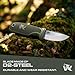 ODENWOLF W-MINI - EDC Neck Knife with Sheath and Necklace - Small EDC Fixed Blade Knife Necklace and Belt Clip - Pocket Fixed Blade Knives - Full Tang Neck Knife with Sheath Tactical and Fire Starter