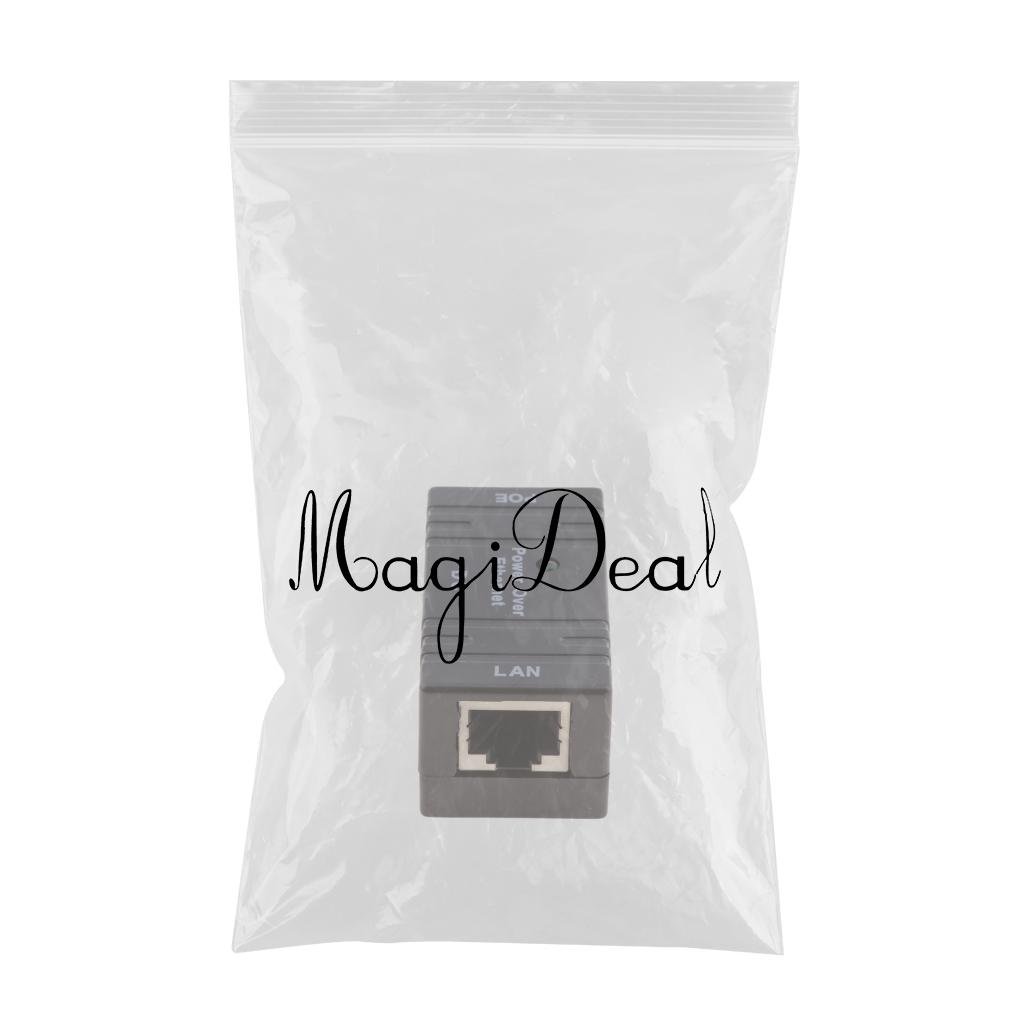 CLUB BOLLYWOOD LAN POE Injector/Splitter 5V~48V Power Supply Module for AP IP Camera IP Phone Black 10M/100Mbps Black | Home Surveillance | Other Home Surveillance | Other Home Surveillance-image-30