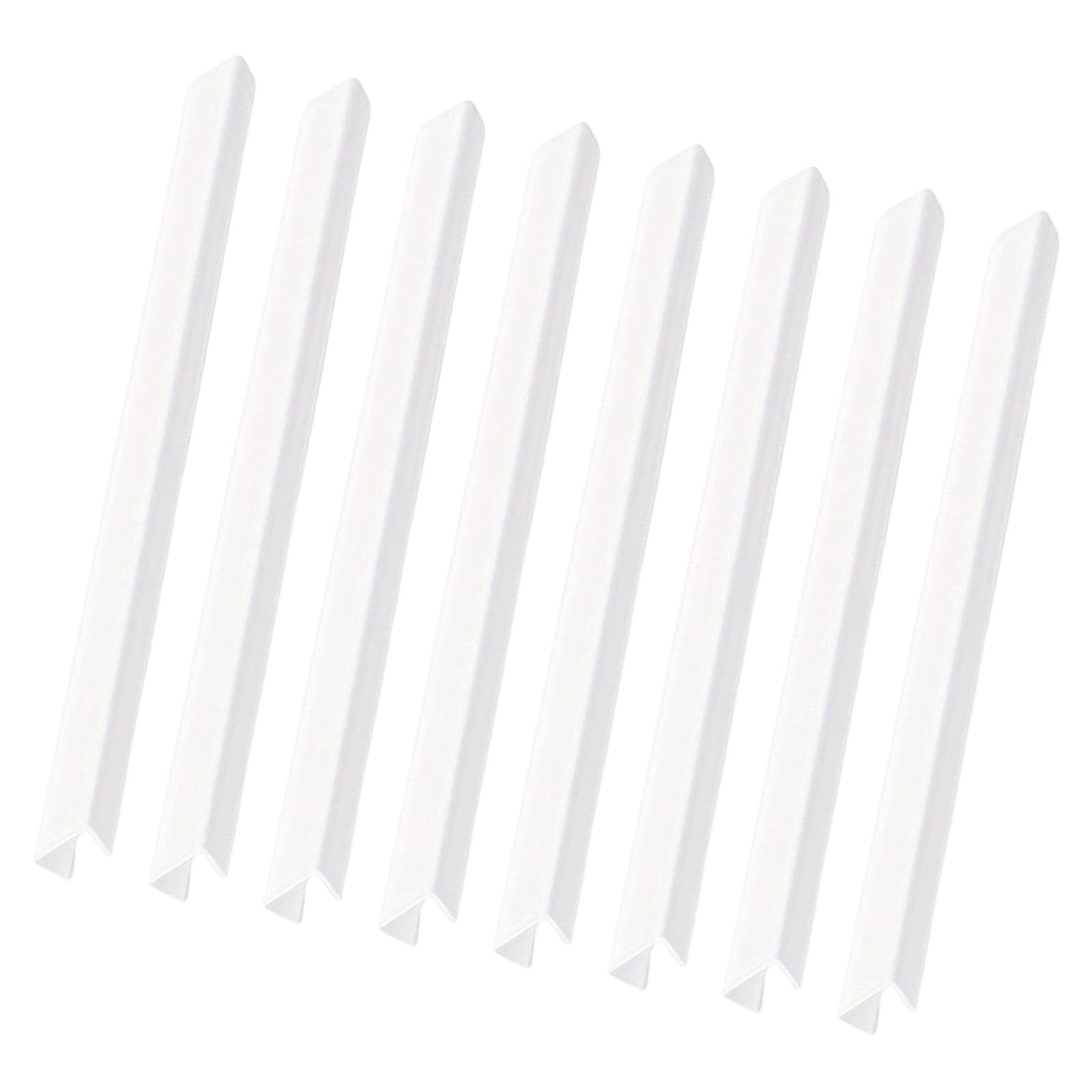 Kalttoy 8 Roots Easy Installs Flexible Pvc Corner Guard 45Cm Clear Cut To Fit Not Crash Case For Cabinet Bumper Child Guard Easy To Clean Pvc