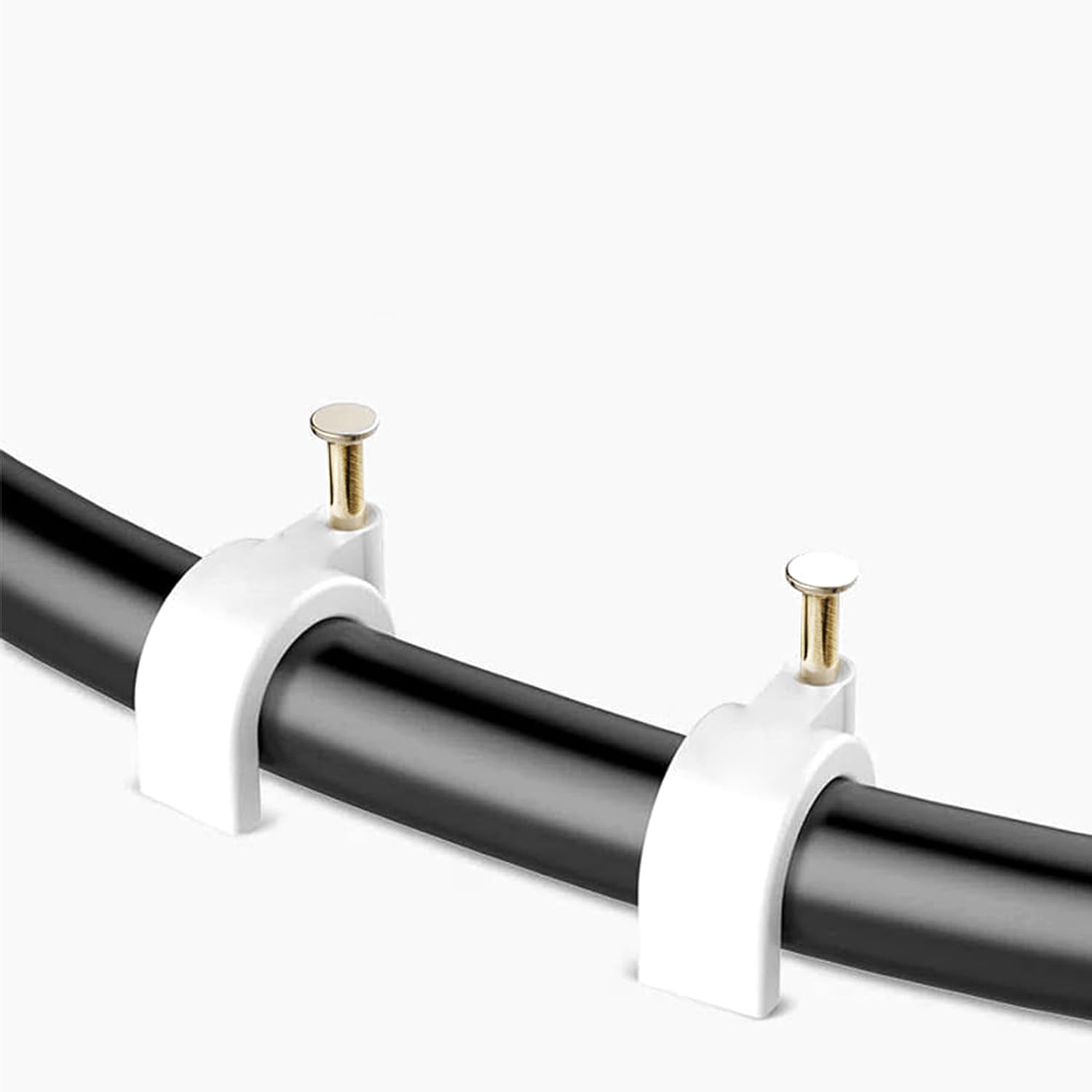 Velamp passacavo in plastica bianca 50 pezzi – diametro 4 mm² – copricavo tondo per pareti e mobili, facile da installare, robusto e discreto