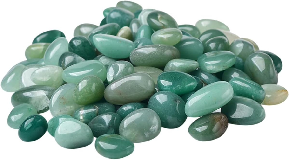 Natural Aventurine Aquarium Gravel Decorative Stones 7-9mm Bulk Terrarium Rocks for Fish Tank Landscaping and Aquatic Pet Accessories 2lb