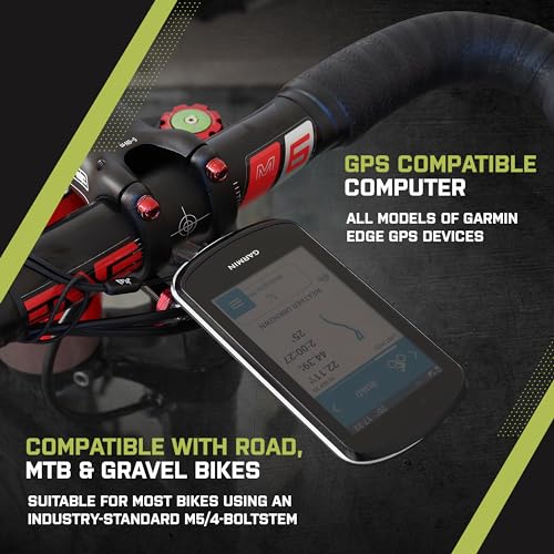 Image of JRC Components Stem Out Front Mount | Compatible with Garmin Edge Series Devices | Lightweight CNC 6061 Aluminium Body - Black