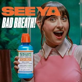 The Breath Co. Alcohol Free Mouthwash. Dentist Formulated Oral Rinse for 12 Hours of Fresh Breath, Icy Mint Flavour, 500 ml