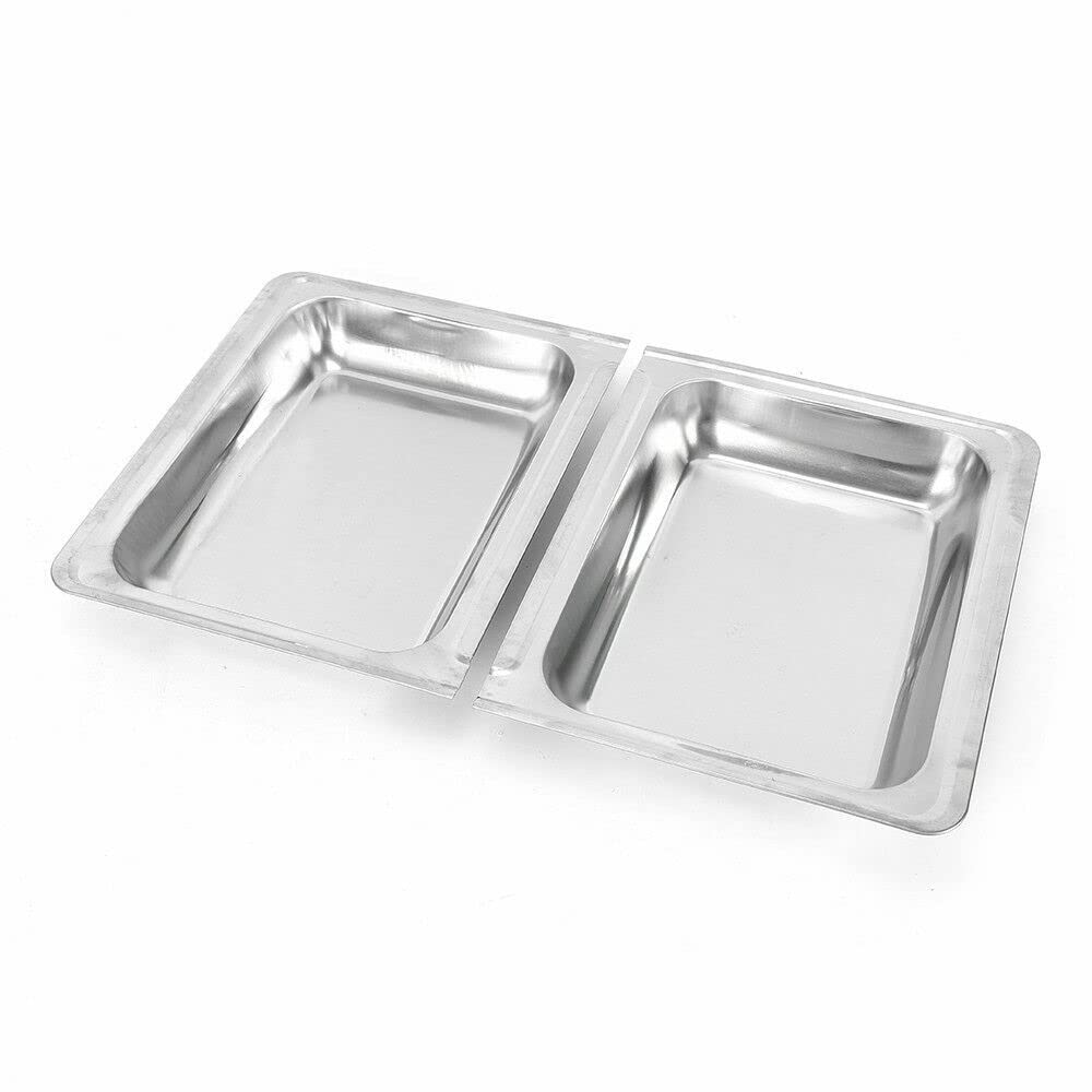 Chafing Dish Calentador de Buffet 7,5 L Juego de Acero Inoxidable Calientaplatos de Bufé para Fiestas, Catering, Banquetes