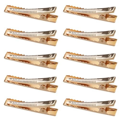 Image of NEOBABY Plain Alligator Metal Hair Clips | Crocodile Clips Styling Sectioning Hair Duck Teeth Hair pins | Curl Clips Barrettes | Craft DIY Accessories for Girls and Women's