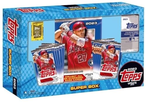 2023 Topps Update Baseball MASSIVE SUPER Factory Sealed Box with 146 Cards Including EXCLUSIVE SILVER Pack & PIN!