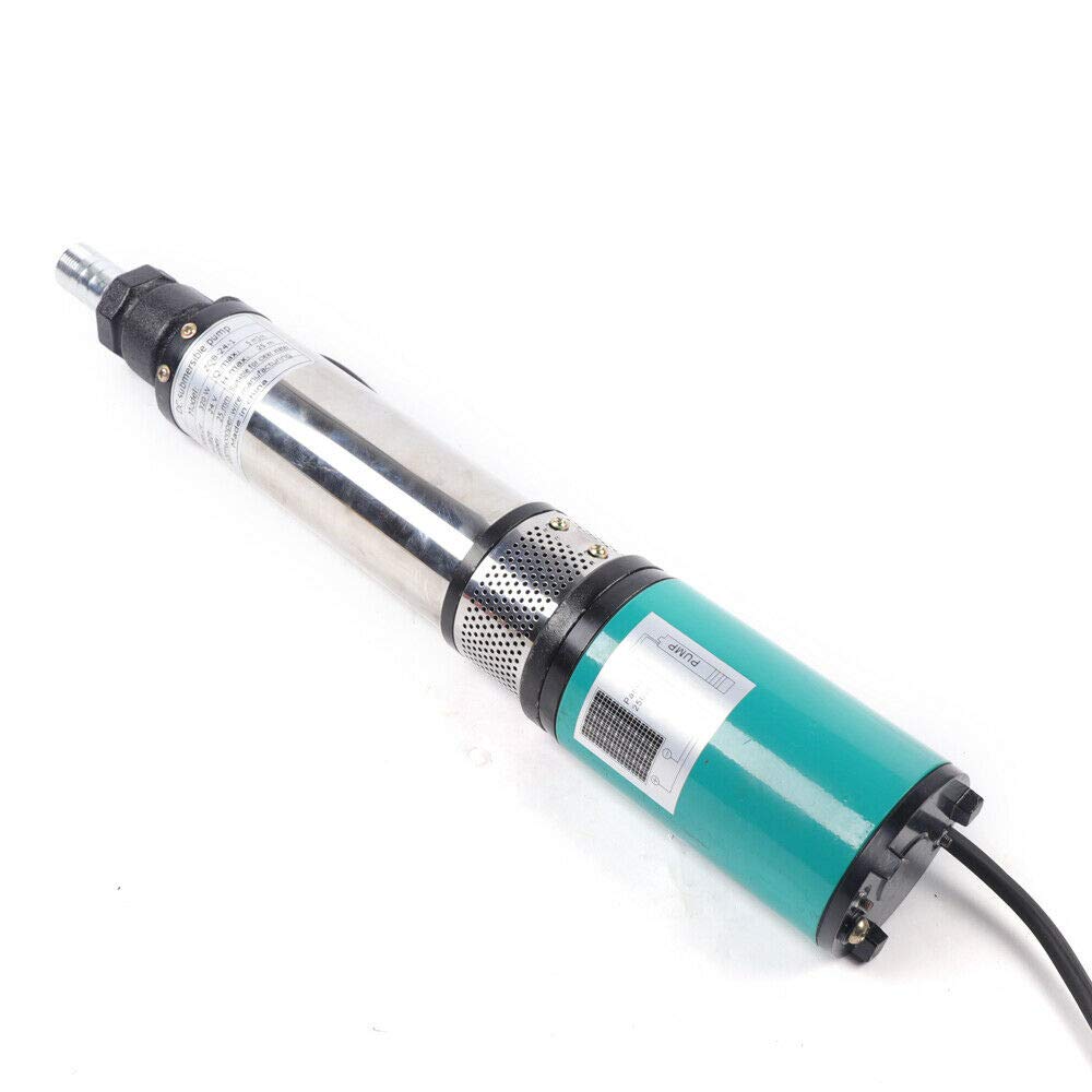 Bomba de inmersión solar para pozos profundos, CC 24 V, 320 W, acero inoxidable, 5 m³/h, 25 m