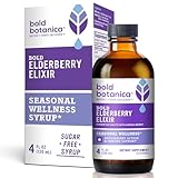 Bold Botanica Elderberry Elixir – 65x Concentrated Extract - Sugar-Free - Kid Friendly - Black Elderberry Syrup with Aronia Berry for Immune Support - 4 Fl. Oz.